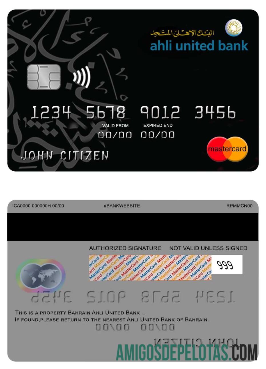 Bahrain Expert United Bank Mastercard modelo